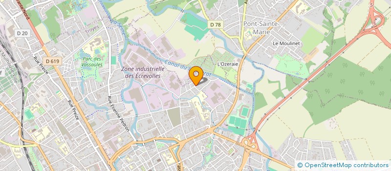 localisation de l'entreprise BBI à TROYES