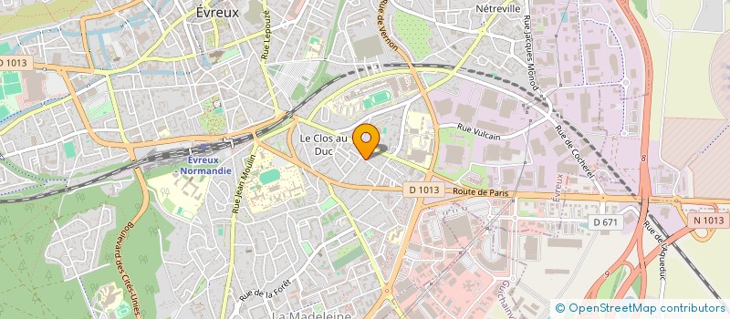 localisation de l'entreprise BBI  EVREUX