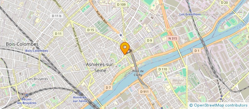 localisation de l'entreprise BBI ASNIERES à ASNIERES-SUR-SEINE