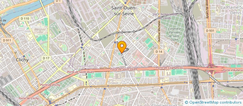 localisation de l'entreprise BBI INTERPRETES & TRADUCTEURS à SAINT-OUEN-SUR-SEINE