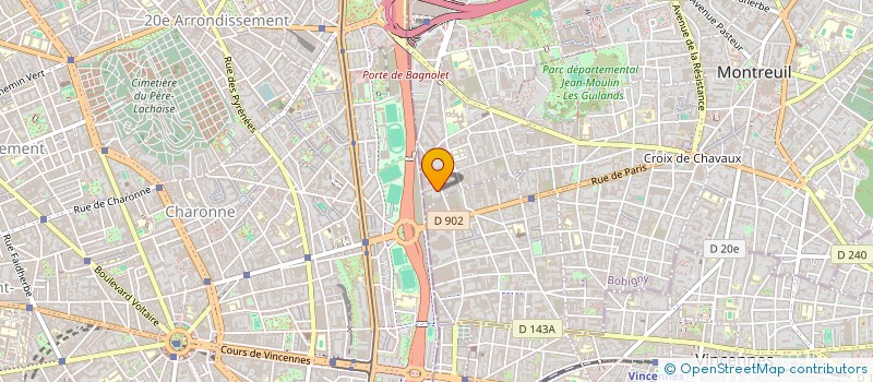 localisation de l'entreprise BBICHEL à BAGNOLET