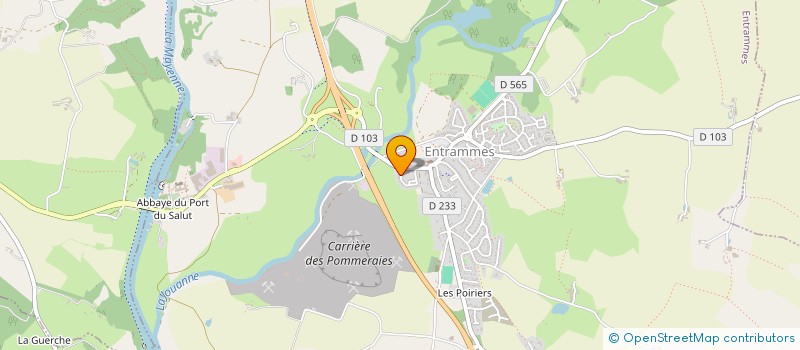 localisation de l'entreprise BBJSA  ENTRAMMES