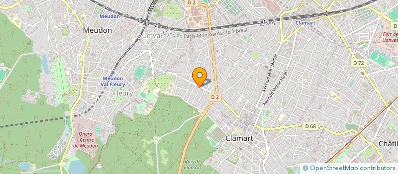 localisation de l'entreprise BBK à CLAMART