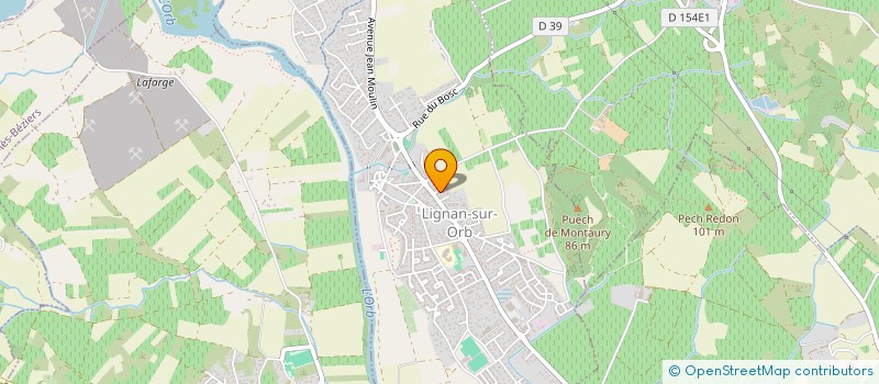 localisation de l'entreprise BBK ENTREPRISE  LIGNAN-SUR-ORB