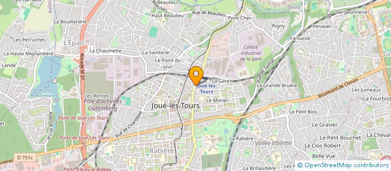 localisation de l'entreprise BBK FINANCES à JOUE-LES-TOURS