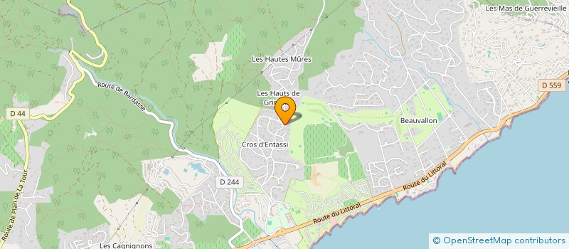 localisation de l'entreprise BBL à GRIMAUD