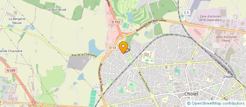 localisation de l'entreprise BBL à CHOLET