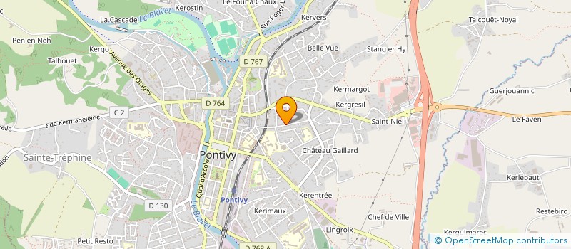 localisation de l'entreprise BBL  PONTIVY