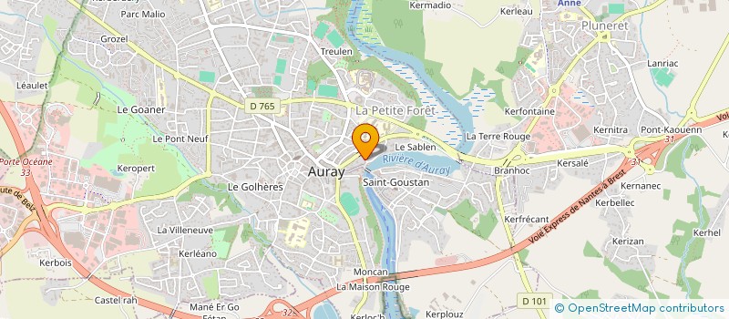 localisation de l'entreprise BBL INVESTISSEMENTS à AURAY