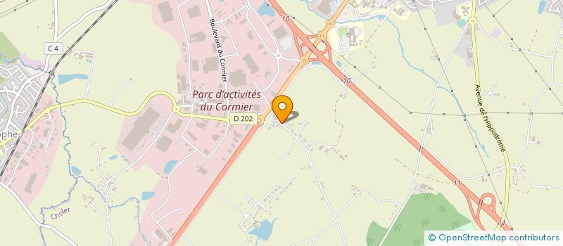 localisation de l'entreprise BBL MACONNERIE COUVERTURE à CHOLET