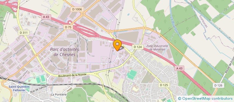 localisation de l'entreprise BBL SERVICES à SAINT-QUENTIN-FALLAVIER