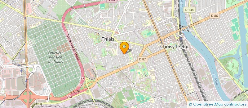localisation de l'entreprise BBM à THIAIS