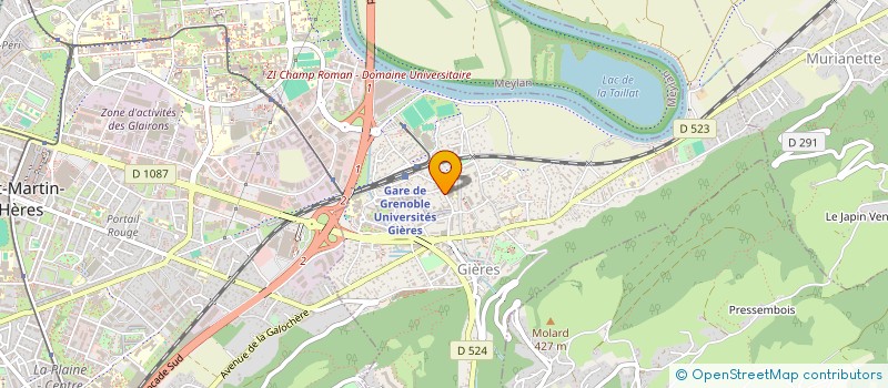 localisation de l'entreprise BBM  GIERES