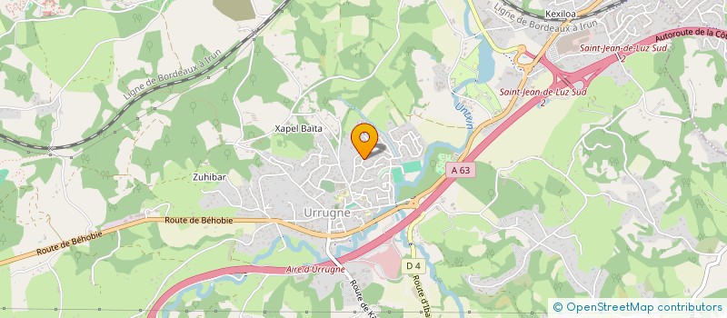 localisation de l'entreprise BBM  URRUGNE