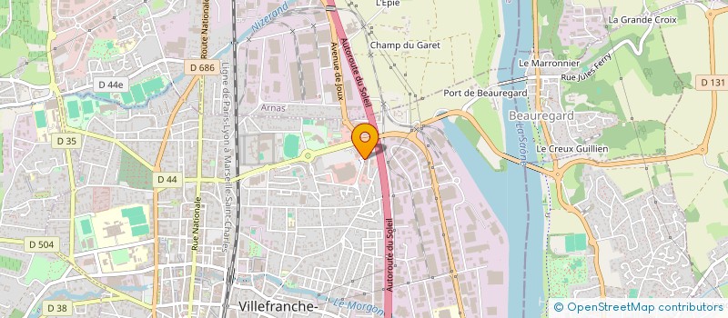 localisation de l'entreprise BBM à VILLEFRANCHE-SUR-SAONE