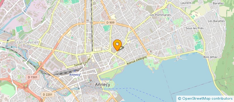 localisation de l'entreprise BBM ANNECY 74 à ANNECY