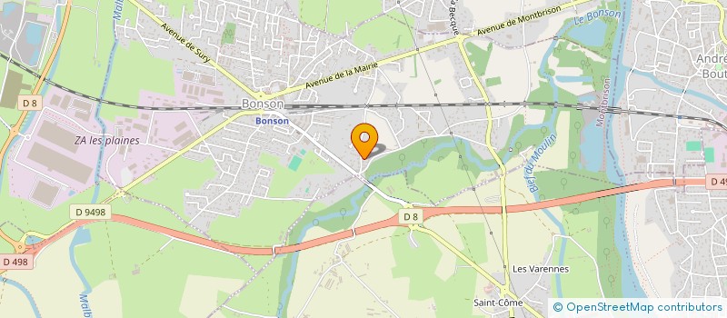 localisation de l'entreprise BBM AUBIERE  ANDREZIEUX-BOUTHEON