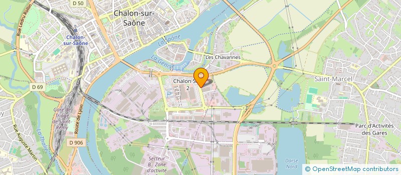 localisation de l'entreprise BBM CHALON 71 à CHALON-SUR-SAONE