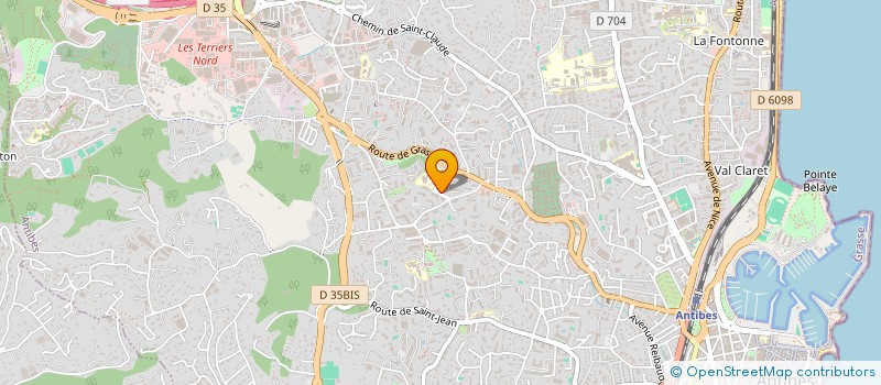 localisation de l'entreprise BBM CONSEIL à ANTIBES