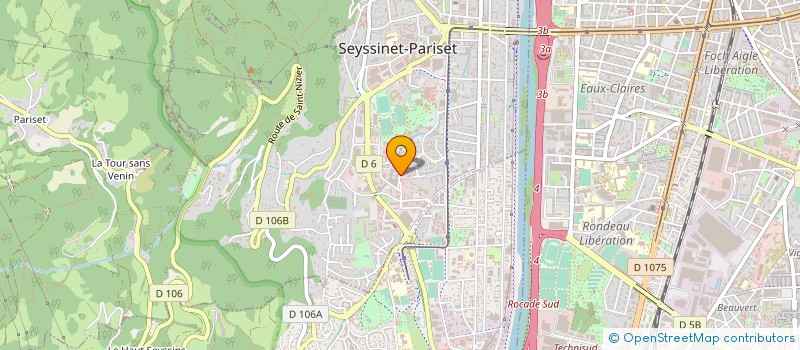 localisation de l'entreprise BBM ET ASSOCIES à SEYSSINET-PARISET