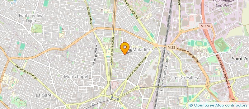 localisation de l'entreprise BBM ETANCHEITE ET RESINE à DIJON
