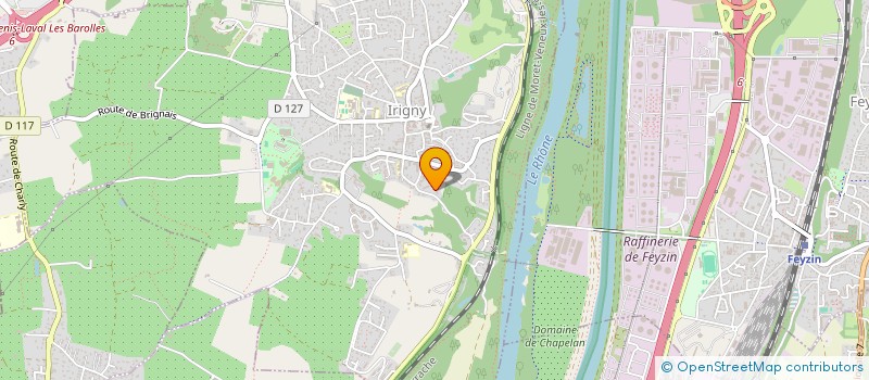 localisation de l'entreprise BBM MENUISERIE à IRIGNY