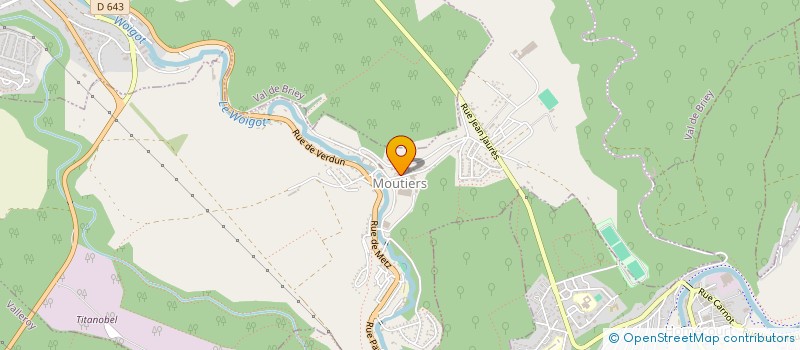 localisation de l'entreprise BBM OXYCOUPAGE  MOUTIERS