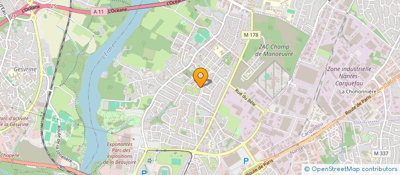localisation de l'entreprise BBM VTC à NANTES