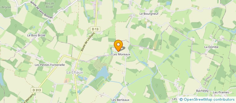 localisation de l'entreprise BBMC  CHAUX (LA)