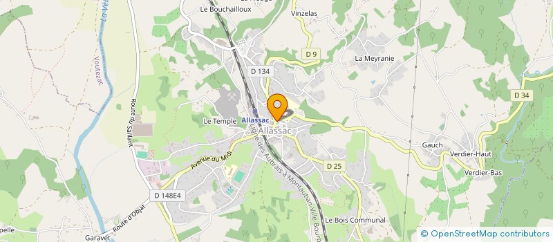 localisation de l'entreprise BBMJJ  ALLASSAC