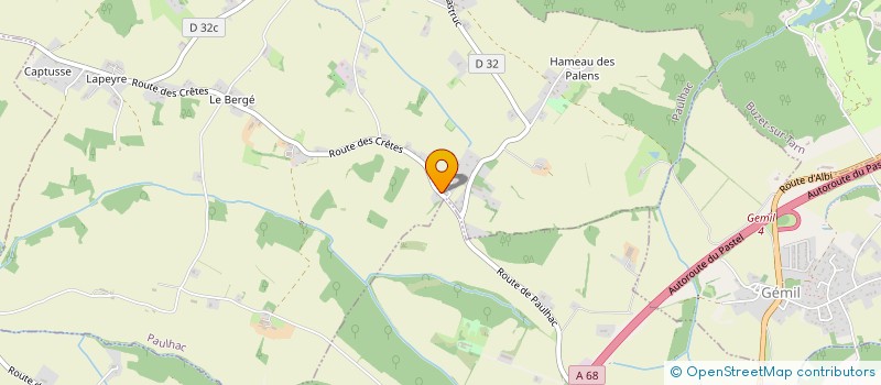 localisation de l'entreprise BBMOD à PAULHAC