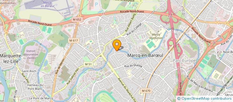 localisation de l'entreprise BBMP à MARCQ-EN-BARŒUL