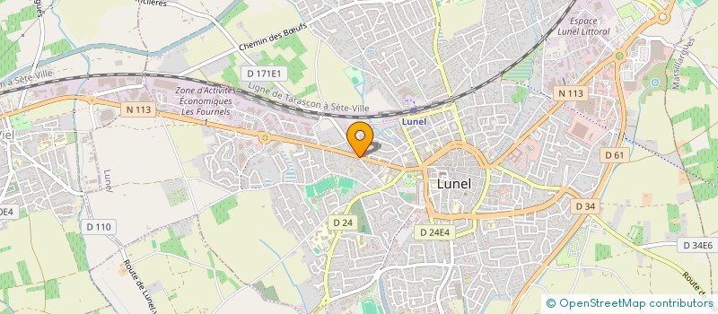 localisation de l'entreprise BBN-BEAU SOLEIL  LUNEL