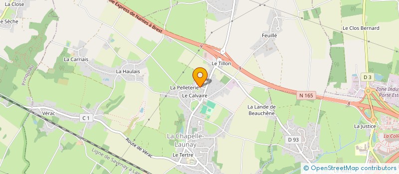 localisation de l'entreprise BBO 44  LA CHAPELLE LAUNAY