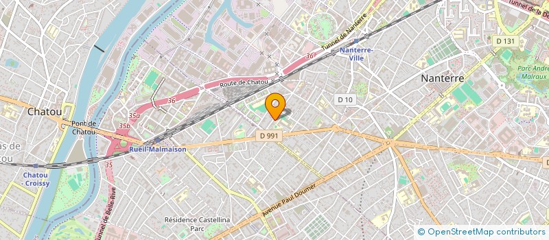 localisation de l'entreprise BBO  NANTERRE