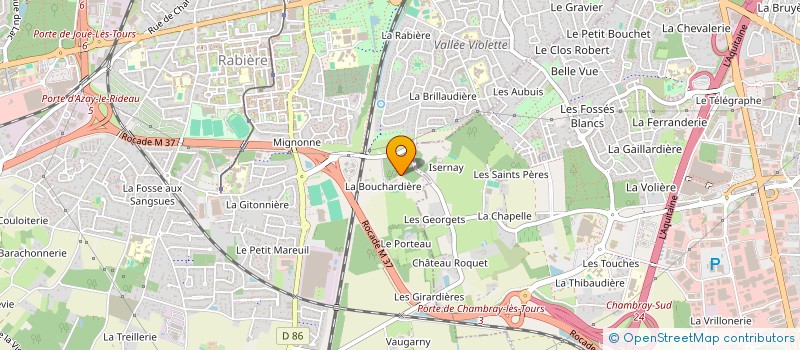 localisation de l'entreprise BBOX-STOCKAGE à JOUE-LES-TOURS
