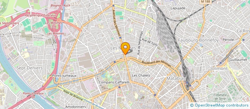 localisation de l'entreprise BBP MASSI à TOULOUSE