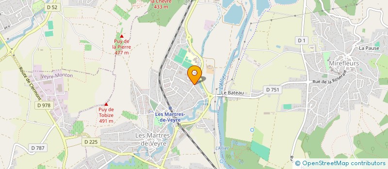 localisation de l'entreprise BBP PLATRERIE à LES MARTRES-DE-VEYRE