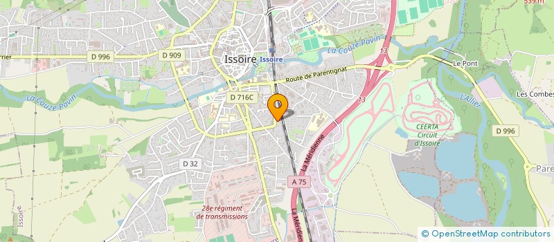 localisation de l'entreprise BBPPF  ISSOIRE