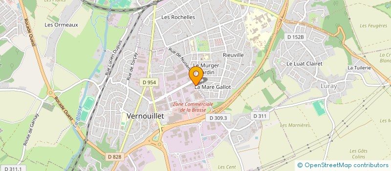 localisation de l'entreprise BBR à VERNOUILLET