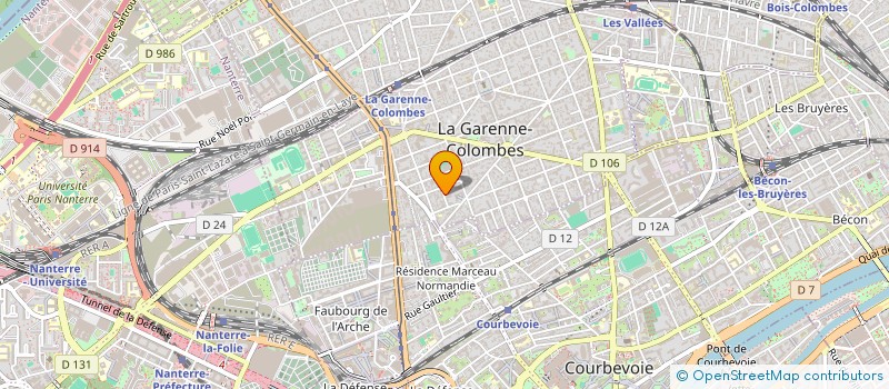 localisation de l'entreprise BBR à LA GARENNE-COLOMBES