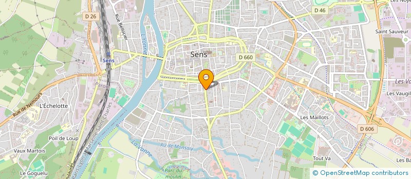 localisation de l'entreprise BBR  SENS