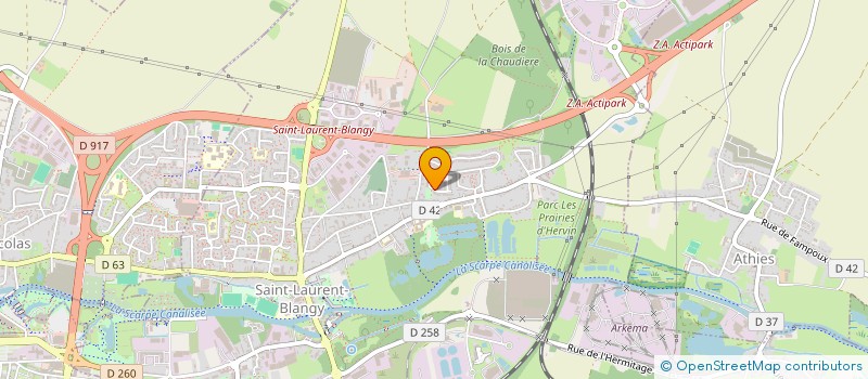 localisation de l'entreprise BBR & CO  SAINT-LAURENT-BLANGY