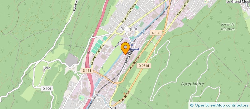 localisation de l'entreprise BBR PLASTURGIE à BELLIGNAT