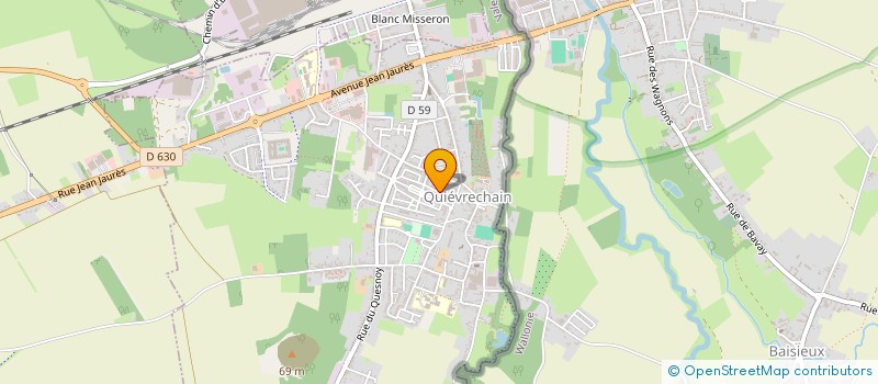 localisation de l'entreprise BBRS 2010  QUIEVRECHAIN