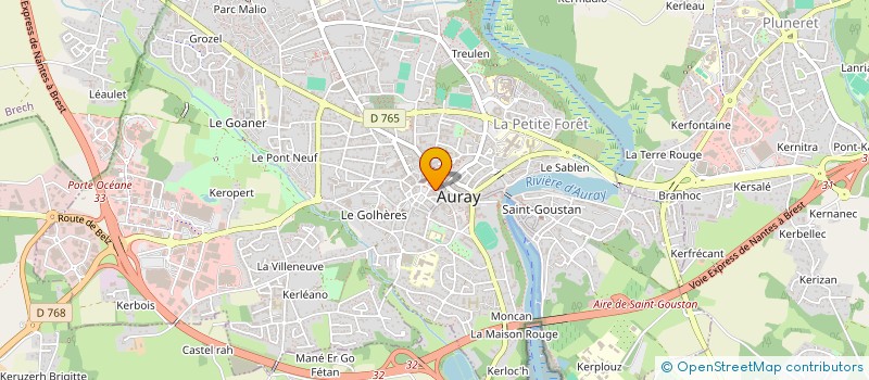 localisation de l'entreprise BBS à AURAY