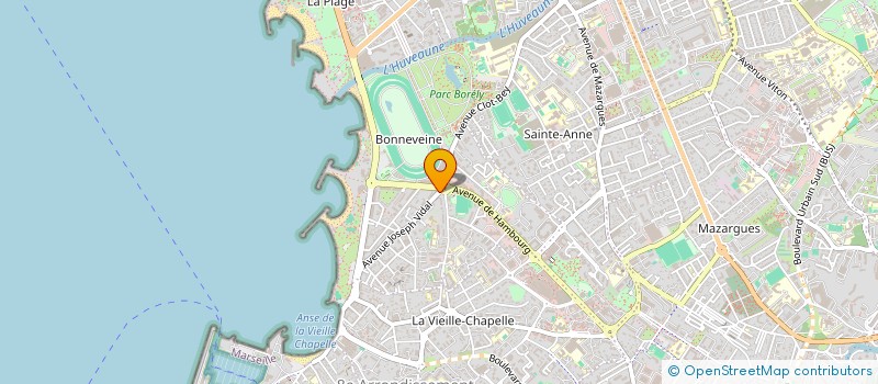 localisation de l'entreprise BBS  MARSEILLE 8EME
