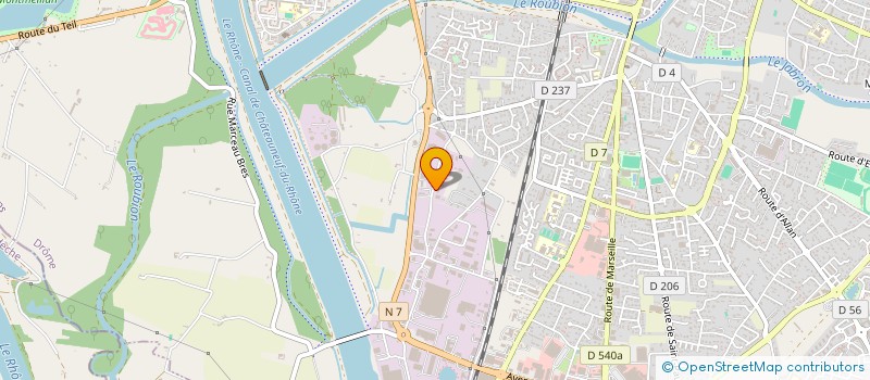 localisation de l'entreprise BBS à MONTELIMAR