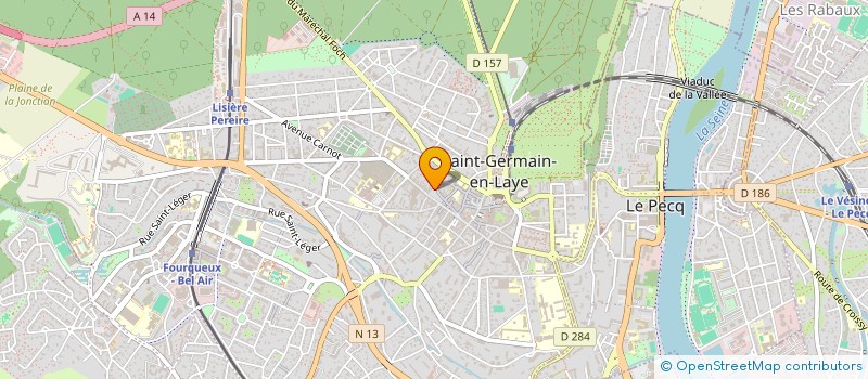 localisation de l'entreprise BBS BIEN ETRE BEAUTE SANTE à SAINT-GERMAIN-EN-LAYE