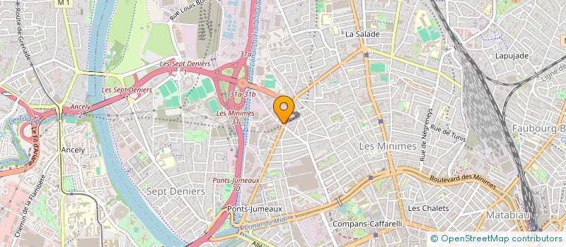 localisation de l'entreprise BBS PEINTURE  BLAGNAC